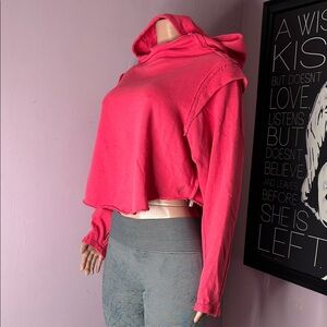 Free people Women's Pink Hoodie Top